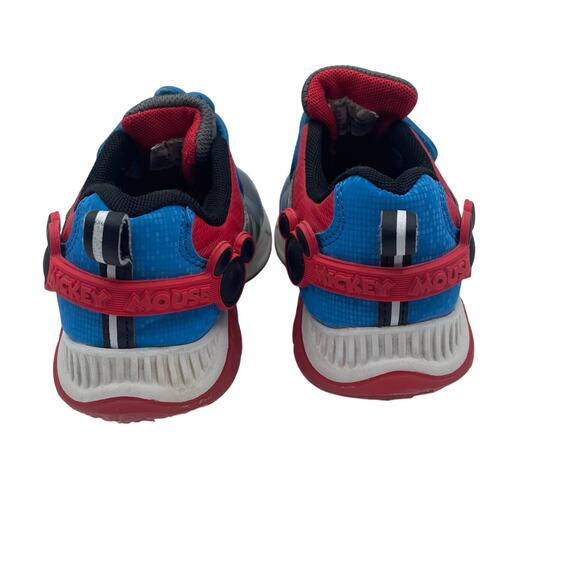 Mickey Mouse Disney Junior Light Up Shoes Hook Loop Toddler Kids 10 - Picture 5 of 8